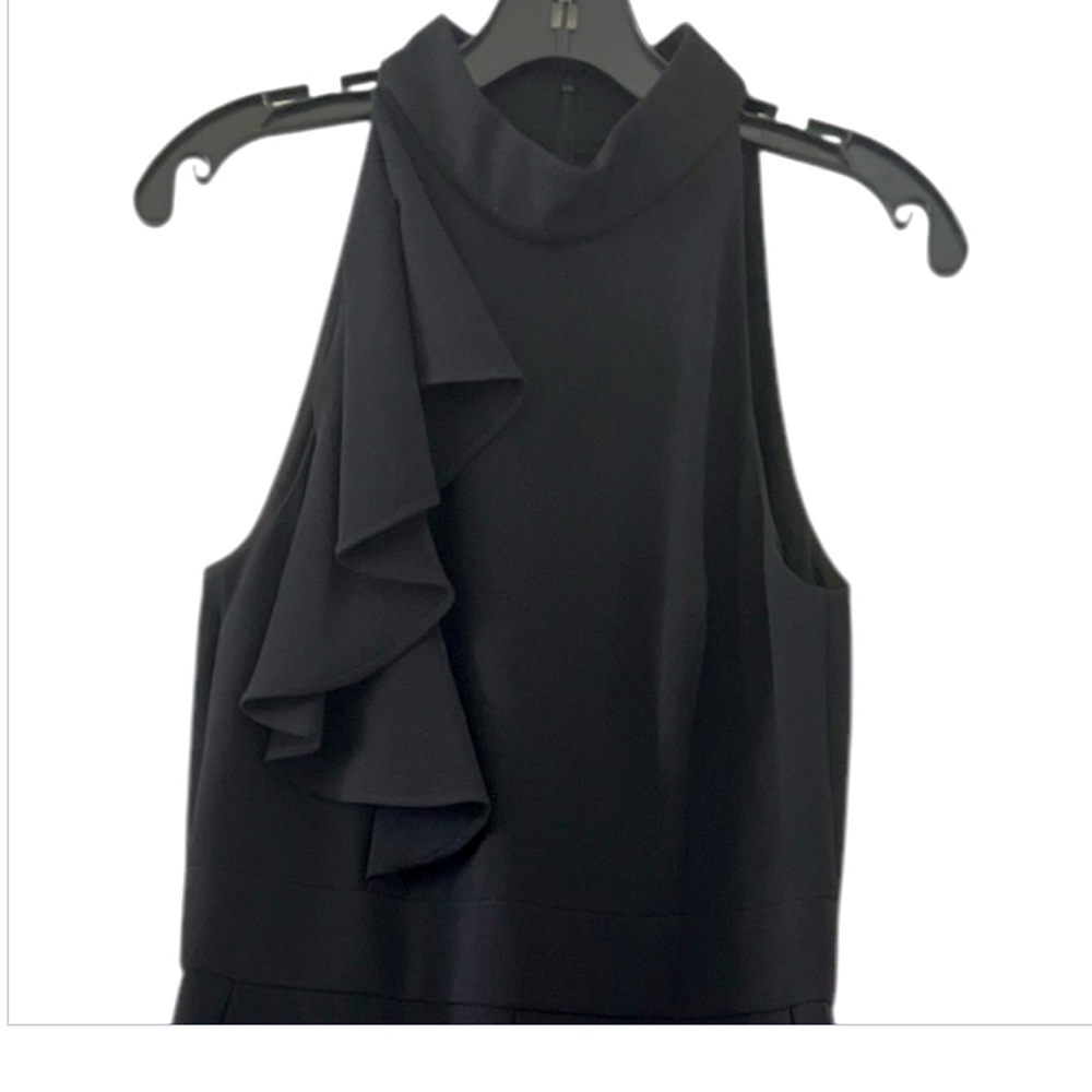Black crepe one pc jumpsuit